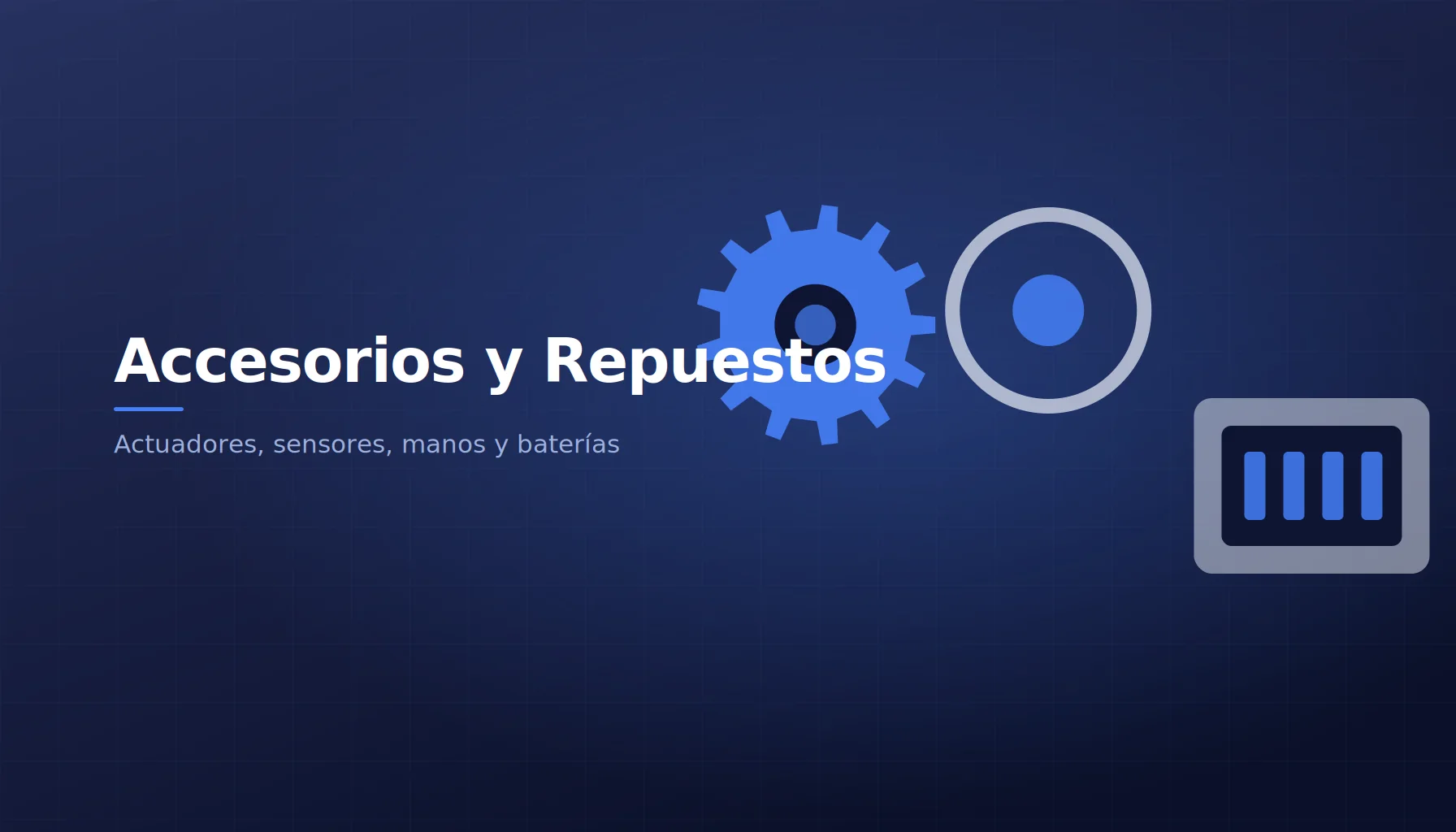 Accesorios y repuestos para robot humanoide