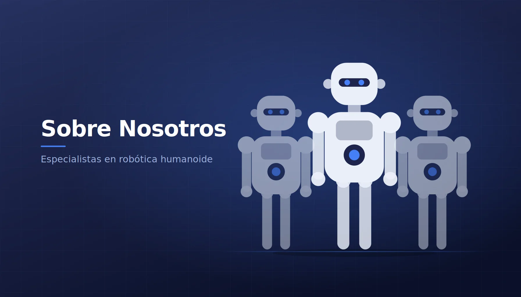 Sobre nosotros - especialistas en robots humanoides